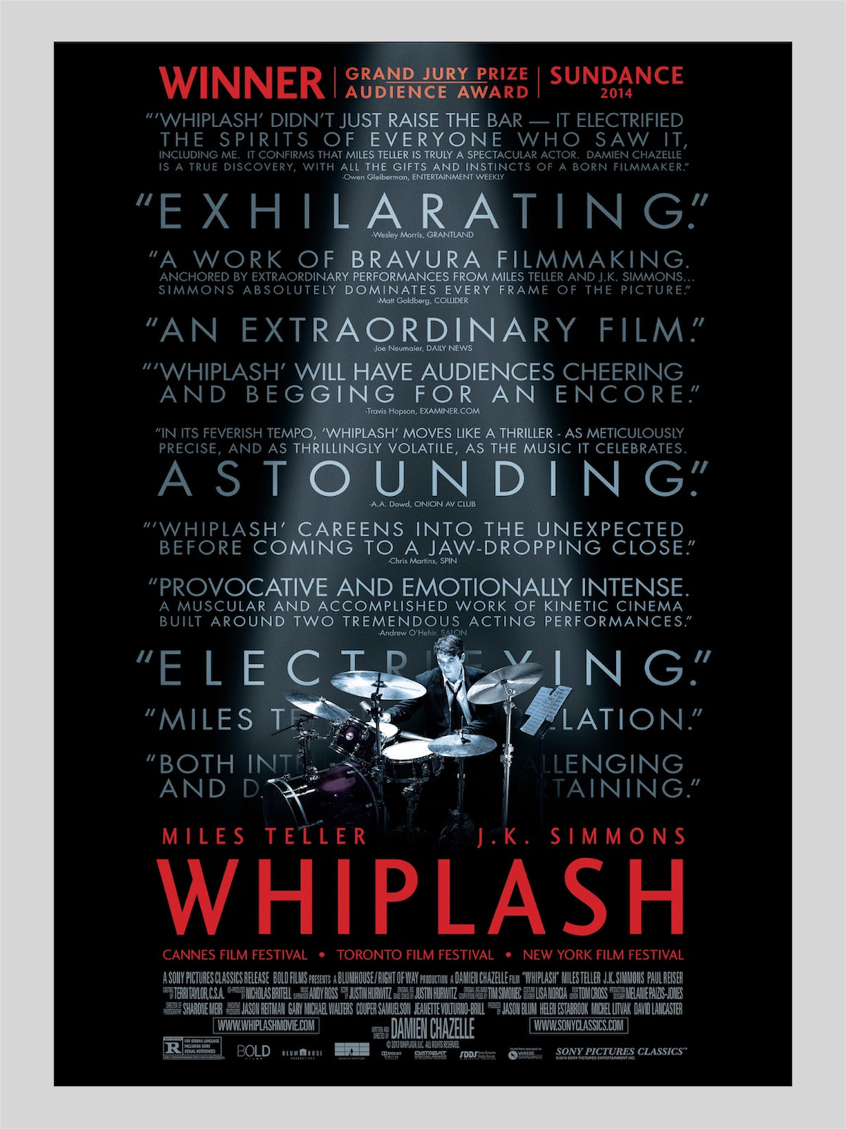 Whiplash《鼓動真我》A3 電影海報 Movie Poster