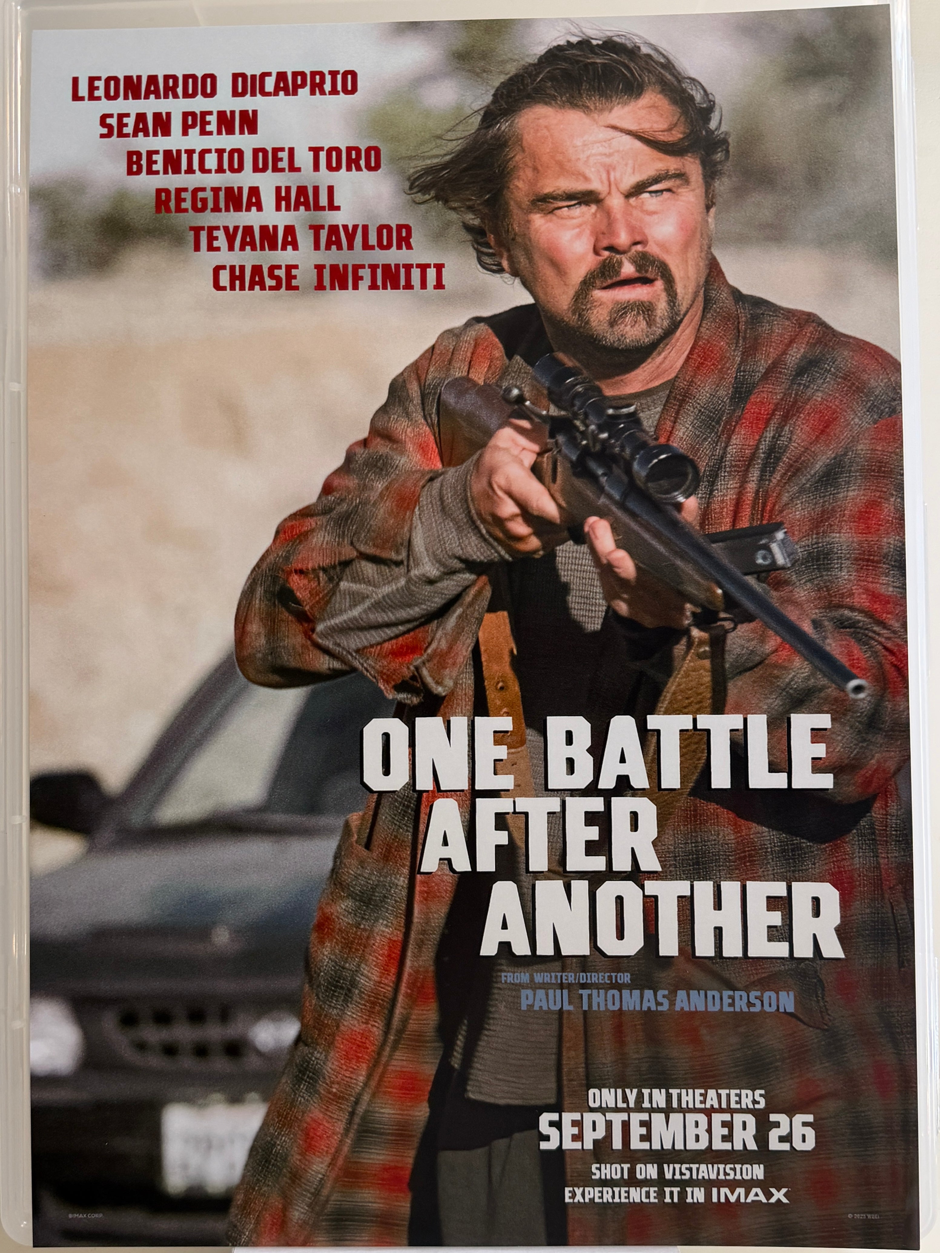 《一戰再戰》One Battle After Another (2025) 香港 HK A3電影海報 Movie Poster - 導演 Paul Thomas Anderson 主演 Leonardo DiCaprio, Sean Penn, Benicio del Toro, Regina Hall, Teyana Taylor, Chase Infiniti