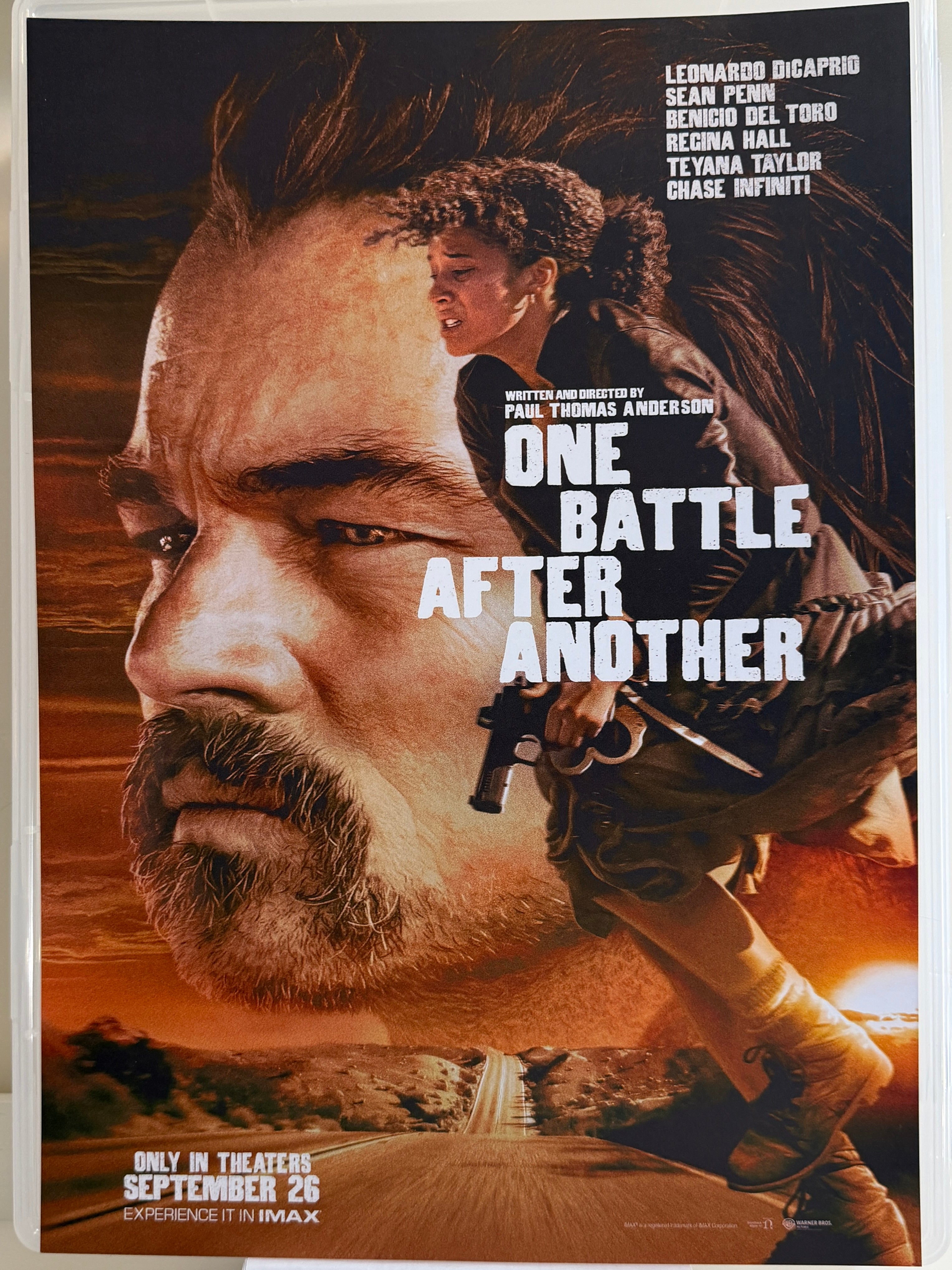 《一戰再戰》One Battle After Another (2025) 香港 HK A3電影海報 Movie Poster - 導演 Paul Thomas Anderson 主演 Leonardo DiCaprio, Sean Penn, Benicio del Toro, Regina Hall, Teyana Taylor, Chase Infiniti