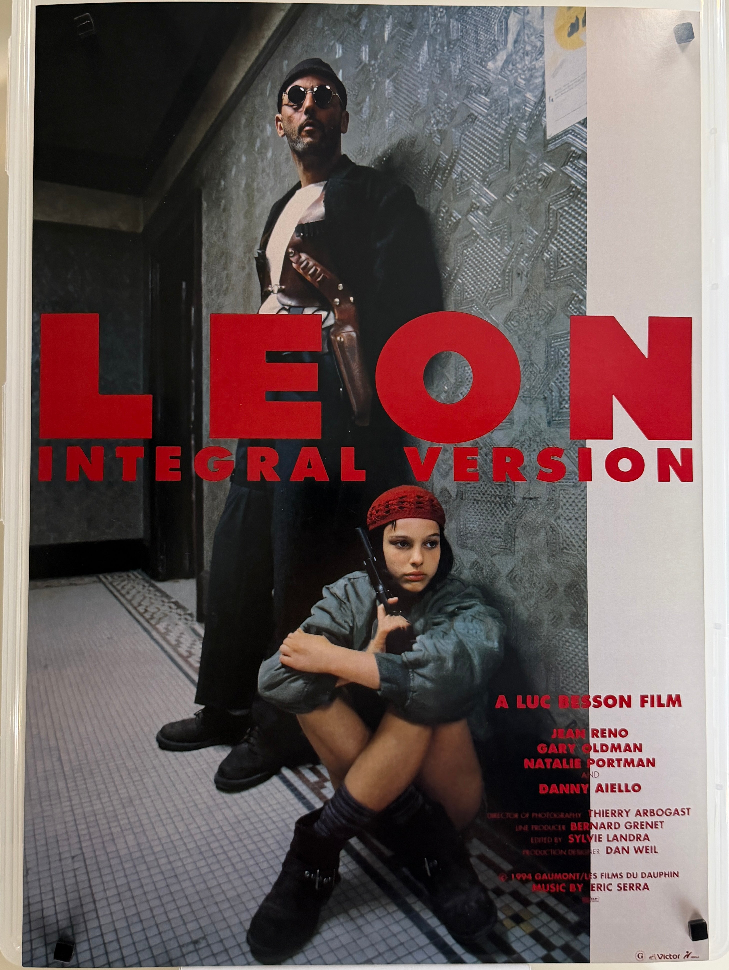 《這個殺手不太冷》The Professional (1994) 香港 HK A3電影海報 Movie Poster - 導演 Luc Besson 主演 Jean Reno & Natalie Portman