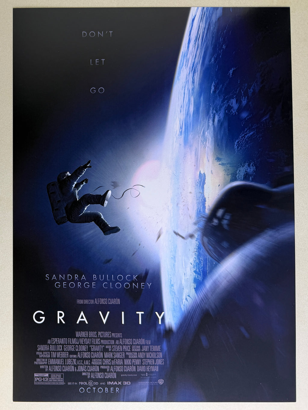 Gravity《引力邊緣》A3 電影海報 香港 Movie Poster HK