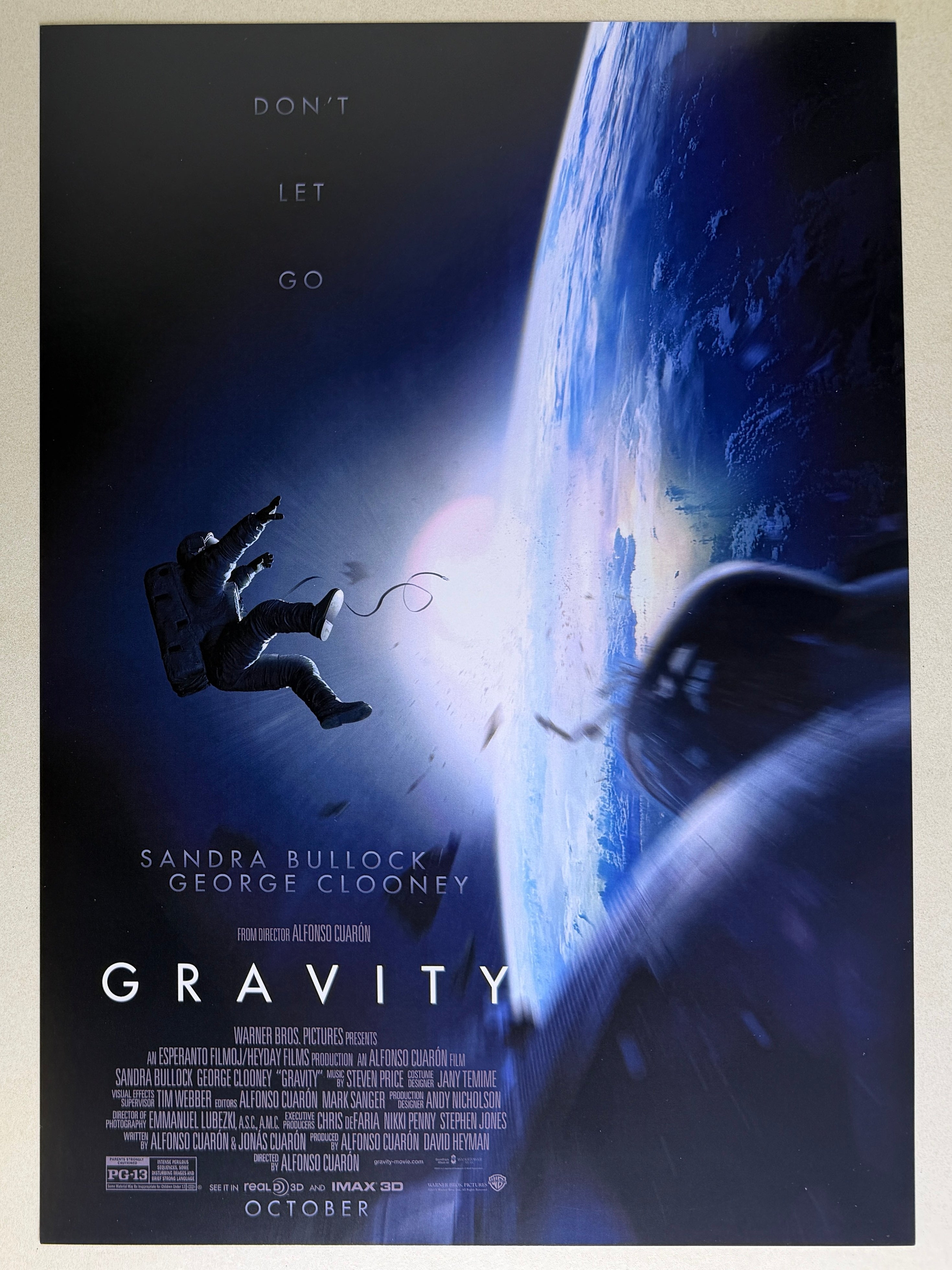 Gravity《引力邊緣》A3 電影海報 香港 Movie Poster HK